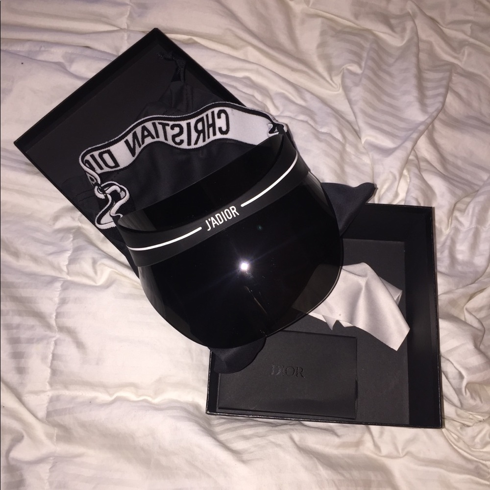 Black Dior visor! Never worn before! AUTHENTIC!!!